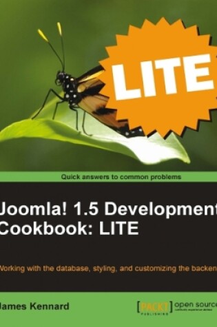 Cover of Joomla! 1.5 Development Cookbook: LITE