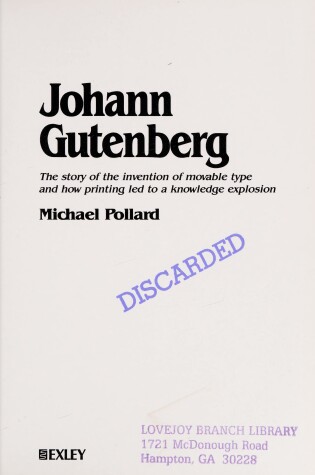 Cover of Johann Gutenberg