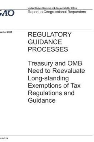 Cover of Regulatory Guidance Processes