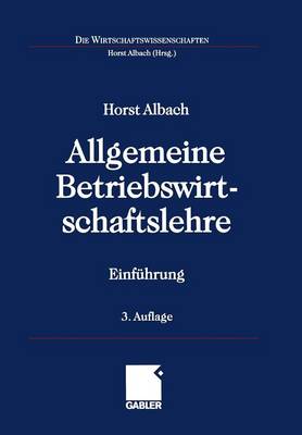 Cover of Allgemeine Betriebswirtschaftslehre