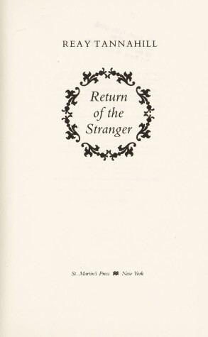 Book cover for Return of the Stranger