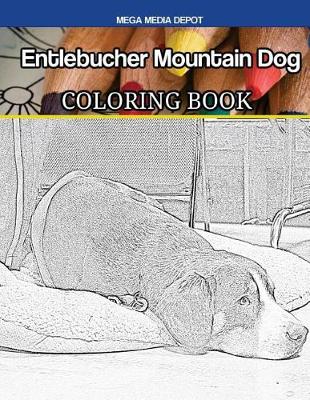 Book cover for Entlebucher Mountain Dog Coloring Book