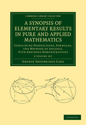 Book cover for A Synopsis of Elementary Results in Pure and Applied Mathematics 2 Volume Set