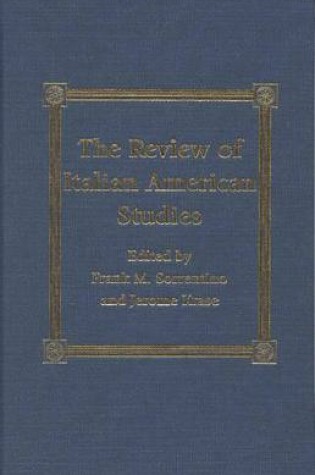 Cover of The Review of Italian American Studies