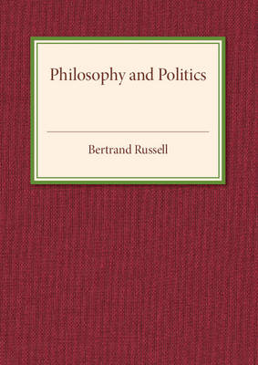 Book cover for Philosophy and Politics