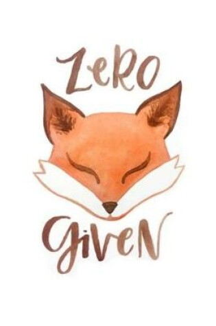 Cover of Zero given