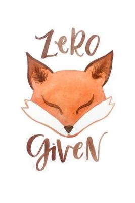Book cover for Zero given