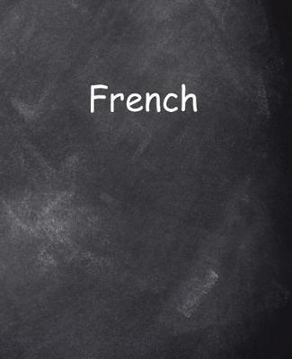 Cover of School Composition Book French Language Chalkboard Style 130 Pages