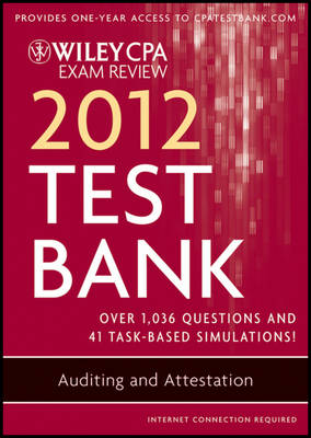 Book cover for Wiley CPA Exam Review 2012 Test Bank 1 Year Access