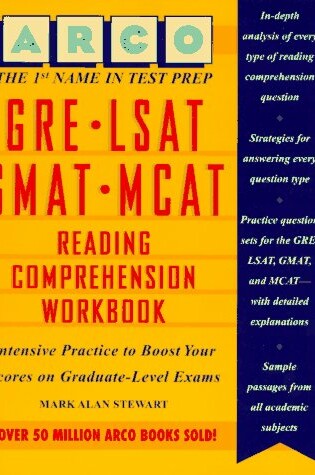 Cover of Gre-Gmat-Lsat-Mcat Reading Comprehension Workbook