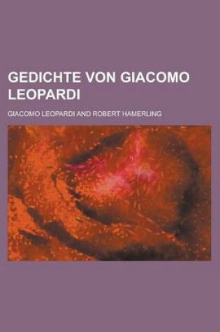 Cover of Gedichte Von Giacomo Leopardi