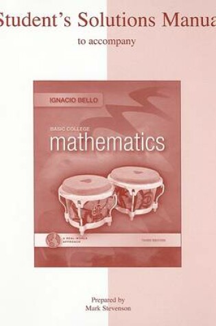 Cover of Basic College Mathematics Student's Solutions Manual