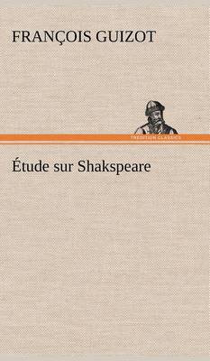 Book cover for Étude sur Shakspeare