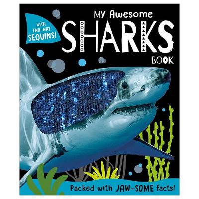 Book cover for My Awesome Sharks Book CB with Sequins