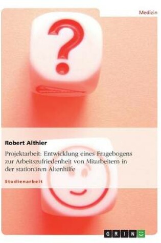 Cover of Entwicklung eines Fragebogens zur Arbeitszufriedenheit von Mitarbeitern in der stationaren Altenhilfe