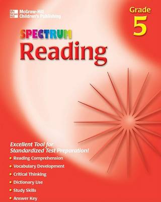 Book cover for Spectrum Reading, Grade 5
