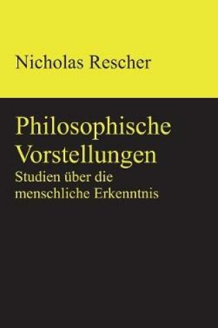 Cover of Philosophische Vorstellungen