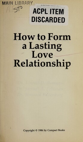 Book cover for How to Form a Lasting Love Relationship