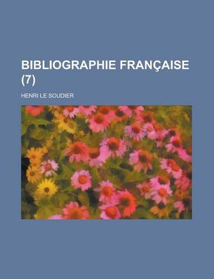 Book cover for Bibliographie Francaise (7)