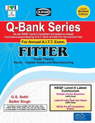 Book cover for Q-Bank Series Semester 1,2,3,and 4 Fitter