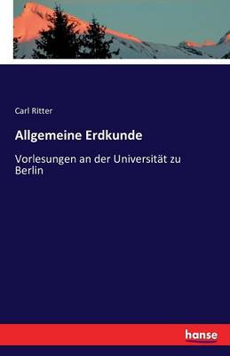 Book cover for Allgemeine Erdkunde