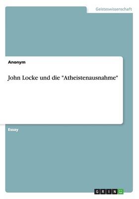 Book cover for John Locke und die Atheistenausnahme