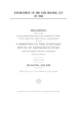 Book cover for Enforcement of the Fair Housing Act of 1968