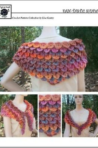 Cover of Fan Tastic Shawl - Crochet Pattern Crocodile Stitch