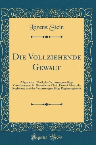 Cover of Die Vollziehende Gewalt