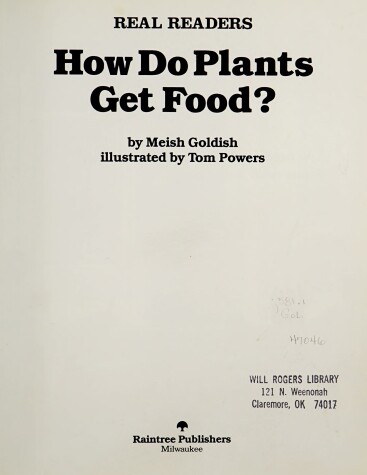 Book cover for How Do Plants Get Food?