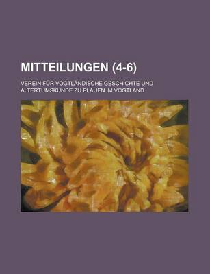 Book cover for Mitteilungen (4-6 )