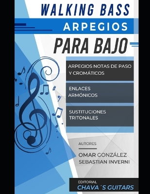 Book cover for Walking Bass y Arpegios para Bajo