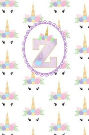 Cover of Unicorn Monogram Journal - Letter Z