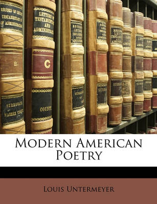 Book cover for Modern American Poetry
