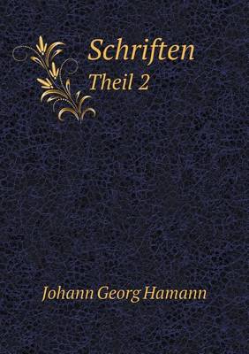 Book cover for Schriften Theil 2