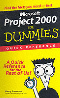 Book cover for Microsoft Project 2000 For Dummies Quick Reference