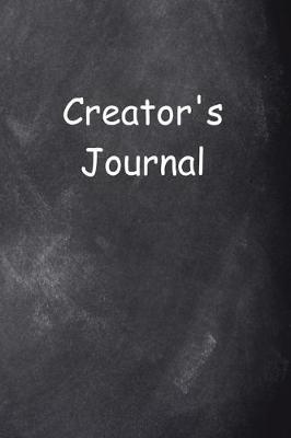 Cover of Creator's Journal Chalkboard Design