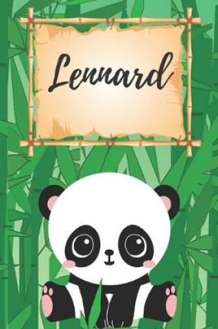 Cover of personalisiertes Notizbuch Panda / Malbuch / Kritzelbuch / Tagebuch / Journal / Notizheft / DIN A5 / Geschenke Lennard