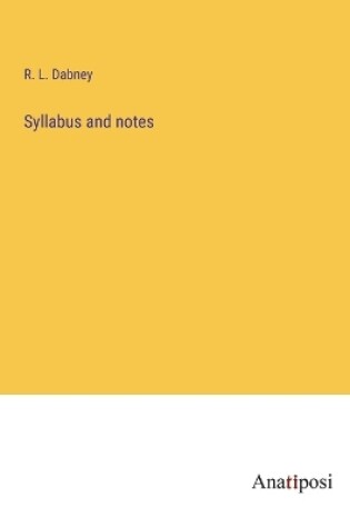 Cover of Syllabus and notes