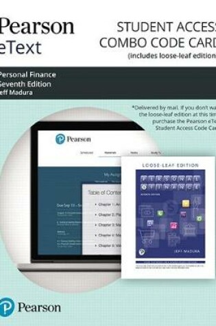 Cover of Pearson Etext for Personal Finance -- Combo Access Card
