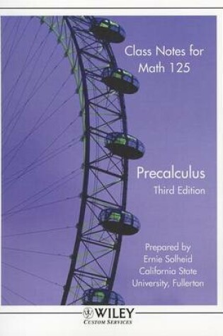 Cover of (Wcs)Class Notes for Math 125 Precalculus