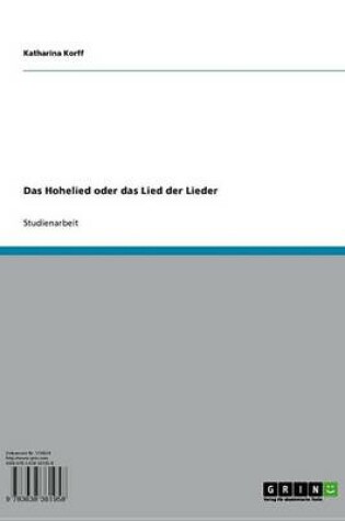 Cover of Das Hohelied Oder Das Lied Der Lieder