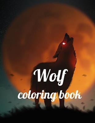 Book cover for Wolf coloring book