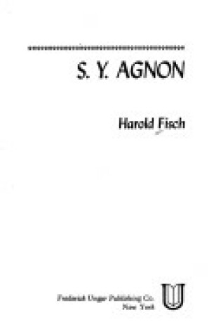 Cover of S. Y. Agnon