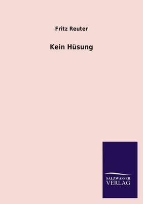 Book cover for Kein Husung