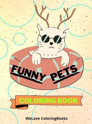 Book cover for Funny Pets Coloring Book