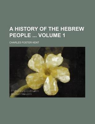 Book cover for A History of the Hebrew People Volume 1