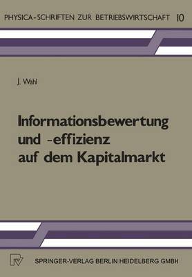 Book cover for Informationsbewertung und -effizienz auf dem Kapitalmarkt