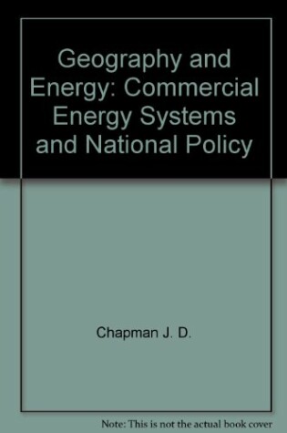 Cover of Chapman: *Geography* & Energy: Commercia