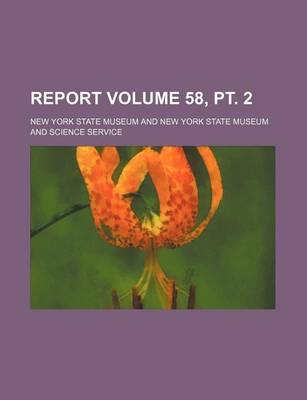 Book cover for Report Volume 58, PT. 2